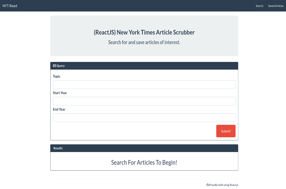 React Scraper